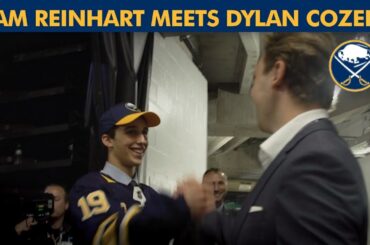 Sam Reinhart Greets Sabres Draft Pick Dylan Cozens