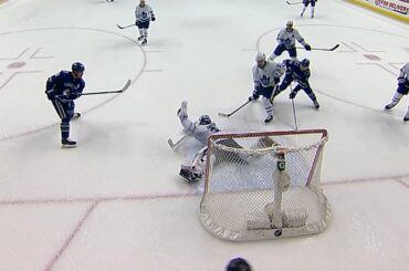 Frederik Andersen robs Bo Horvat as time expires in 2nd