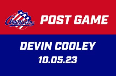 Devin Cooley Post Game | 10.05.23
