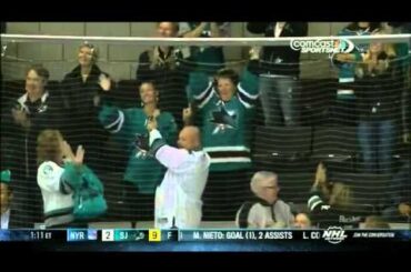 Tomas Hertl post-game interview after his 4 goal night in his 3rd career game. October 8, 2013