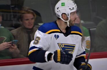 4/29/21  Marco Scandella Makes It 3 For The Blues So Far Tonight