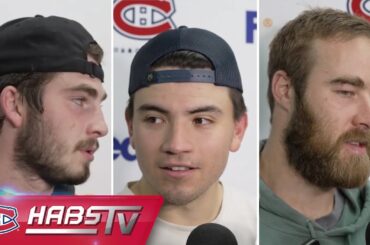 Dach, Suzuki + more Habs address the media at practice | FULL PRESS CONFERENCES