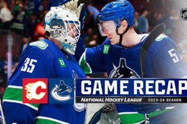 Flames @ Canucks 10/6 | NHL Highlights 2023