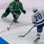 Cedric Paquette Threads Pass To Blake Coleman For Huge One-Timer