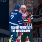 When Gary Roberts and Kris Draper almost fought during a #MapleLeafs #RedWings Alumni Game #shorts