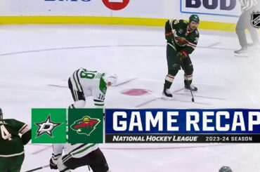 Star @ Wild 10/7 | NHL Highlights 2023