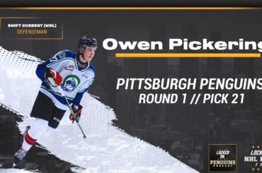 Owen Pickering REACTION, Pittsburgh Penguins make #21 pick in 2022 NHL Draft