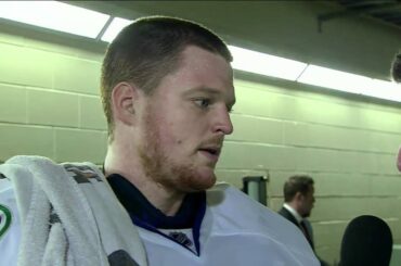 Canucks Vs Stars - Funny Cory Schneider Post-game Interview 3/22/12 [HD]