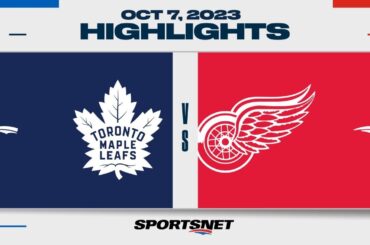 NHL Pre-Season Highlights | Maple Leafs vs. Red Wings - October 7, 2023