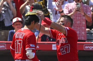 Taylor Ward, Mike Trout, and Shohei Ohtani hit back-to-back-to-back homers!