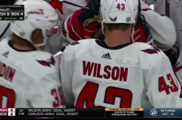 Matthew Phillips OT Goal in Preseason - Washington Capitals vs Boston Bruins 10/3/2023 (Bruins Feed)