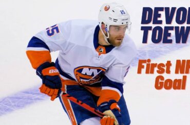 Devon Toews #25 (New York Islanders) first NHL goal Jan 3, 2019