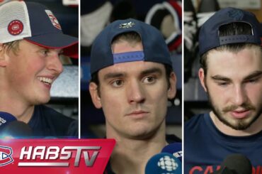 Barron, Dach + more Habs address the media at practice | FULL PRESS CONFERENCES