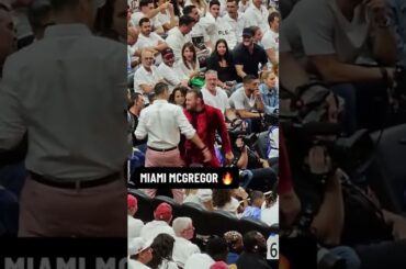 Conor McGregor at the NBA Finals 🏀🍿