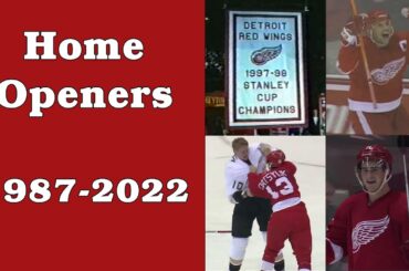 Detroit Red Wings: Home Opener History (1987-2022)