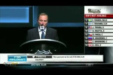 Jordan Staal Trade Announcement  2012 NHL Draft