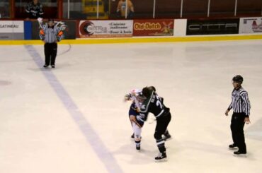 Combat / Fight J-M. Bolduc vs David Lacroix, LNAH, 02-11-14