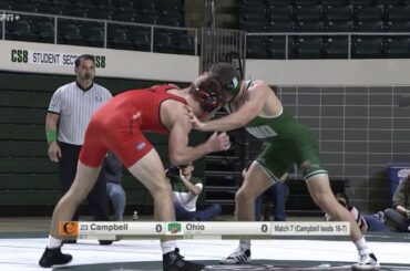 174lbs  Logan Stanley (Ohio)fall Charlie Andrews (Campbell)