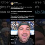 Toronto Maple Leafs Conor Timmins suffered a lower body injury and is week-to-week