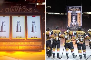 Vegas Golden Knights Raise Championship Banner Out of Slot Machine