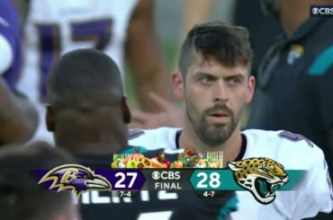 Justin Tucker MISSES 67 yard game-winning field goal