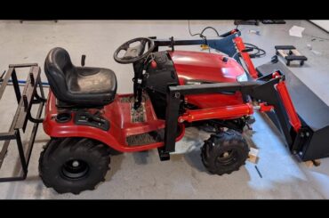 DIY Front-end Loader for Garden Tractor Build