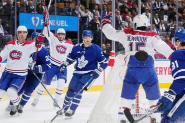 Slafkovsky with the gorgeous assist!