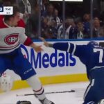 Ryan Reaves and Arber Xhekaj Get Acquainted in Game 1