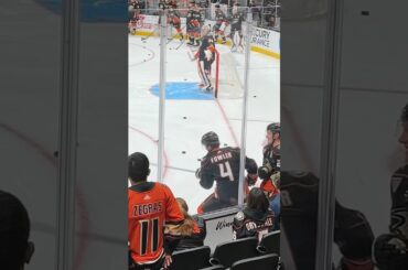 Cam Fowler and Lassi Thomson - welcome  #hockey #nhl #anaheimducks #shorts #short #warmup