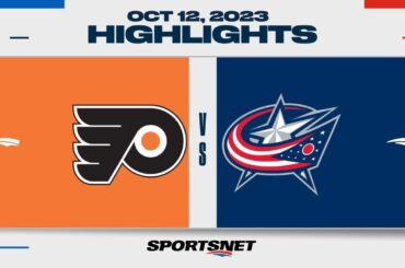 NHL Highlights | Flyers vs. Blue Jackets - October 12, 2023