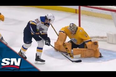 Brandon Saad Powers Through Predators' Defence, Shows Soft Hands To Score Five-hole