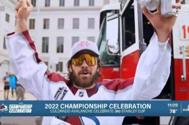 'Our fans are the best in the world': Alex Newhook loses his voice during Stanley Cup parade
