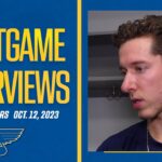 Oct. 12: Postgame Interviews