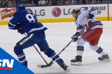Artemi Panarin Steals Puck From Maple Leafs Then Feeds Ryan Strome For Goal