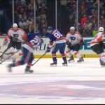 Kyle Okposo slapshot goal 2-1 Philadelphia Flyers vs NY Islanders 10/26/13 NHL Hockey