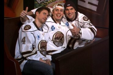 Nate Schmidt, Patrick Wellar, and Chay Genoway visit Chocolate World