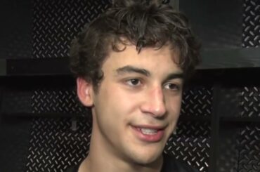 Matthew Poitras on SCORING in Bruins preseason DEBUT