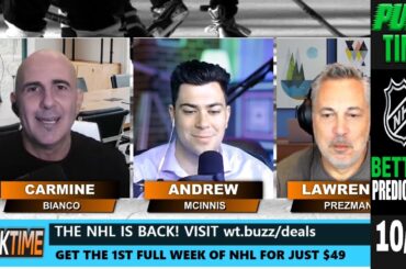 NHL Predictions, Picks & Odds | Coyotes vs Devils | Penguins vs Capitals | PuckTime Oct 13