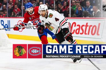 Blackhawks @ Canadiens 10/14 | NHL Highlights 2023