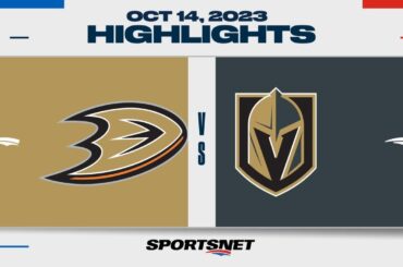 NHL Highlights | Ducks vs. Golden Knights - October 14, 2023