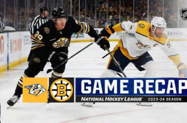 Predators @ Bruins 10/14 | NHL Highlights 2023