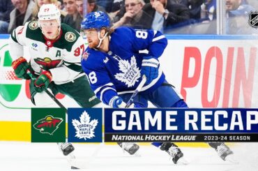 Wild @ Maple Leafs 10/14 | NHL Highlights 2023