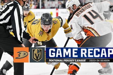 Ducks @ Golden Knights 10/14 | NHL Highlights 2023