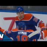 Oilers' Leon Draisaitl Bangs Home Rebound Just 42 Seconds into Game vs. Canucks