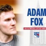 New York Rangers: Adam Fox Postgame Media Availability | October 14, 2023