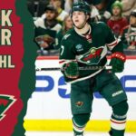 Brock Faber #7 (Minnesota Wild) first NHL goal Oct 12, 2023