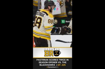 David Pastrnak Scores Twice In Season Opening Win Vs. Blackhawks