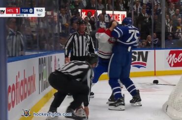 Arber Xhekaj vs Ryan Reaves Oct 11, 2023