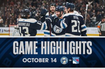 Blue Jackets captain Boone Jenner records a HAT TRICK 🎩🎩🎩  | Game Highlights (10/14/23)