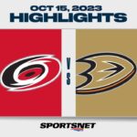 NHL Highlights | Hurricanes vs. Ducks - October 15, 2023